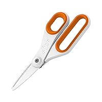 10545 Ceramic (Large), Rounded Tip Finger-Friendly Edge, Safer Choice, Never Rusts, Lasts 11x Longer Than Metal, Safety Scissors (1 Pack)
