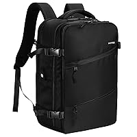 HOMIEE Travel Laptop Backpack Personal Item Size Carry On Bag Airline Approved, Dry Wet Separation, College Weekender Business Hiking Nurse Bag, Mochila de Viaje, Black