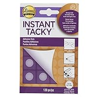 Aleene's 33187 Instant Tacky Dots, 120 Pieces, 1/2 Inch, Art, Craft, Wood