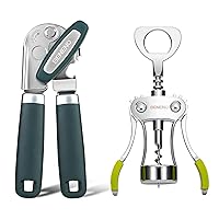 Premium Wing Corkscrew Wine Opener Can Opener Manual with Multifunctional Bottle Openers