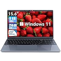 Laptop, 15.6 Inch Windows 11 Intel Celeron N5095 Quad-Core Processor up to 2.9Ghz Laptop Computer, 8GB DDR4 256GB SSD Laptop Computer,2.4/5G WiFi, Bluetooth 4.2,Mini HDMI,2xUSB 3.0,Type-C