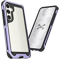 Ghostek Atomic Slim Galaxy S24 Plus Case with Shockproof Military Grade Aluminum Bumper, Clear Back and Wireless Charging Compatible Phone Cover Designed for 2024 Samsung Galaxy S24+ (6.7