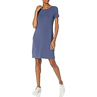 Amazon Essentials Women's Jersey Regular-Fit Ballet-Back t-Shirt Dress (Previously Daily Ritual)