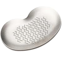 Japanese Sustainable Titanium Grater for Wasabi Ginger Cheese Salt Garlic 3.4 inches Made in Japan