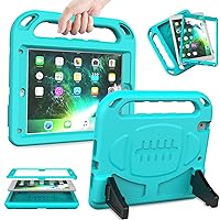 LEDNICEKER Kids Case for iPad 9.7 2018/2017 & iPad Air 2 - Built-in Screen Protector Shockproof Handle Friendly Foldable Stand Kids Case for iPad 9.7 2017/2018 (ipad 5&6) & iPad Air 2 2014 - Turquoise