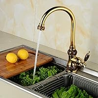 Kitchen Taps Chrome Finished Swivel Spout Flexible Sprayer Kitchen Vessel Sink Mixer Tap Hot and Cold Water Kitchen Faucet
