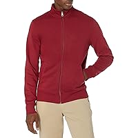 Amazon Essentials Men's Full-Zip Fleece Mock Neck Sweatshirt