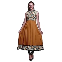 Bimba Floral Indian Kurtis for Women Solid Readymade Anarkali Dress Printed Indian Kurti