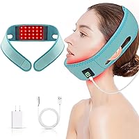 Red Light Therapy Belt for Neck, Yasinaner Red Light Therapy for Face Slimming Wearable Chin Strap Near Infrared Light Therapy Device for Body Neck Wrist Relaxing