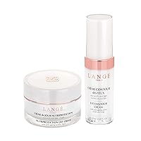LANGE Face and Eye Bundle - Nutri-Protection Day Face Cream and Eye Contour Cream - Protects, Hydrates, Softens Delicate Skin - Dimishes Appearance of Dark Circles - Visibly Dimishes Dryness - 2 pc