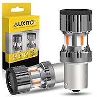 AUXITO 2024 Newest CANBUS 7507 PY21W BAU15S LED Bulbs Amber Yellow, 4000LM Extremely Bright with Fan for Turn Signal Light Bulbs, 2641A 12496 7507AST No Hyper Flash LED Replacement Bulbs, Pack of 2