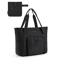 BAGSMART Women Foldable Tote Bag with Storage Bag Shoulder Bag Handbag for Travel, Work