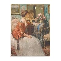 Posters Victorian Art Poster Classical Girl Portrait Wall Art Modern Painting Canvas Art Posters Painting Pictures Wall Art Prints Wall Decor for Bedroom Home Office Decor Party Gifts 12x16inch(30x4
