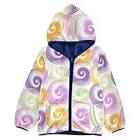 Boys Winter Coats Sherpa Lined Spiral Swirls Purple Cute Yellow Toddler Boy Coat Navy Blue Fall Baby Girl Clothes 3T