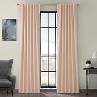 HPD Half Price Drapes Room Darkening Curtains 120 Inches Long for Bedroom & Living Room (1 Panel), 50 X 120, Bellini Peach