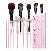 Face Makeup Brushes Set T273 with Pink Makeup Brushes T495