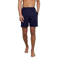 Hanes Men's Athletic Shorts, Favorite Cotton Jersey Shorts, Pull-On Knit Shorts with Pockets, Knit Gym Shorts, 7.5