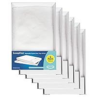PetSafe ScoopFree Crystal Litter Tray Refills – Clear Crystals, 6-Pack – No Dyes, Fragrance-Free – Disposable Tray – Includes Leak Protection & Low Tracking Litter – Absorbs Odors on Contact