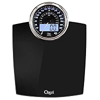 Ozeri Rev 400 lbs Weight Scale with Electro-Mechanical Weight Dial and 50 gram Bath Scale Sensors (0.1 lbs / 0.05 kg)