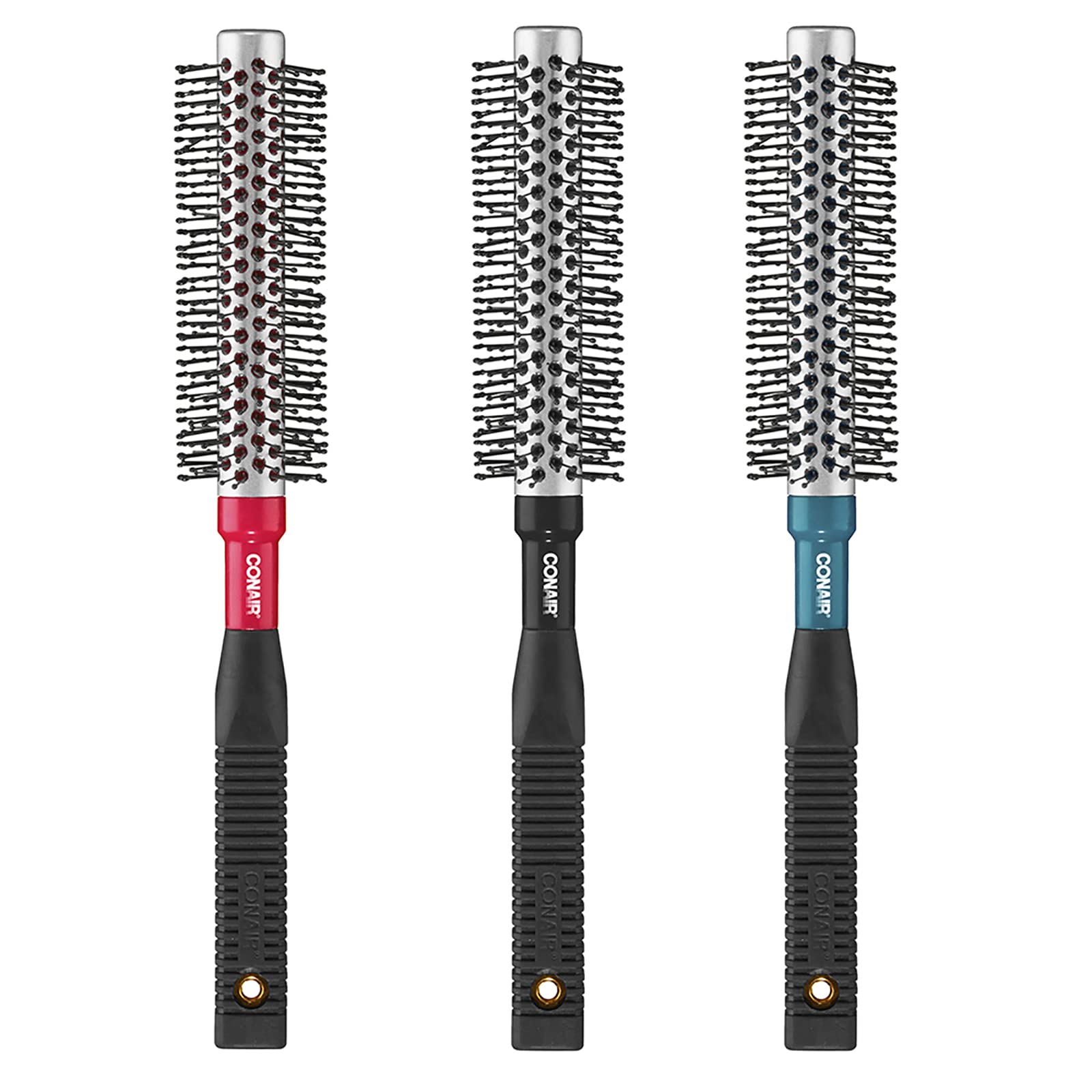 Conair Style & Volumize Metal Round Brush for Blow-Drying, Hairbrush for Short Hair Length, Color May Vary, 1 Count