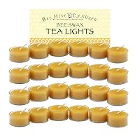 100% Pure Beeswax Tea Light Candles (24-Case)