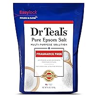 Dr Teal's Pure Epsom Salt Bulk Magnesium Sulfate USP, Fragrance Free, 19 lbs