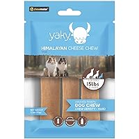Chewmeter Himalayan Yaky Cheese Chew, 100% Natural, Long Lasting, Gluten Free, Healthy & Safe Dog Treats, Lactose & Grain Free, Protein Rich, Stain Free, Small, For Dogs 15 Lbs & Smaller, 3.3 Ounce