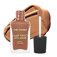 Black Radiance Color Perfect Liquid Full Coverage Foundation Makeup, Mocha Honey, 1 Ounce