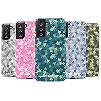 Custom Name Stars Camo Case for Women, Personalized Name Case, Designed for Samsung Galaxy S24 Plus, S23 Ultra, S22, S21, S20, S10, S10e, S9, S8, Note 20, 10