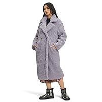 Ugg Womens Gertrude Long Teddy Coat