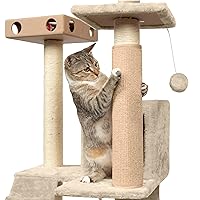 Furhaven Wrap Around Scratching Post Cover for Indoor Cats, Fits Posts Up to 3.5