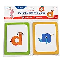 hand2mind Alphabet Picture Mnemonic Cards, ABC Flashcards for Kids, Classroom Alphabet Cards, Early Learning Flash Cards, Letter Recognition, Montessori Alphabet Cards, Toddler Learning Activities