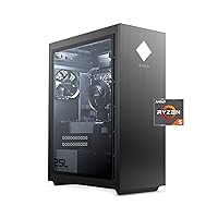 OMEN 25L Gaming Desktop PC, AMD Radeon RX 5500, AMD Ryzen 5 3500, HyperX 8GB DDR4 RAM, 512GB PCIe NVMe SSD, Windows 10 Home, VR Ready, RGB Lighting (GT12-0010, 2020 Model)