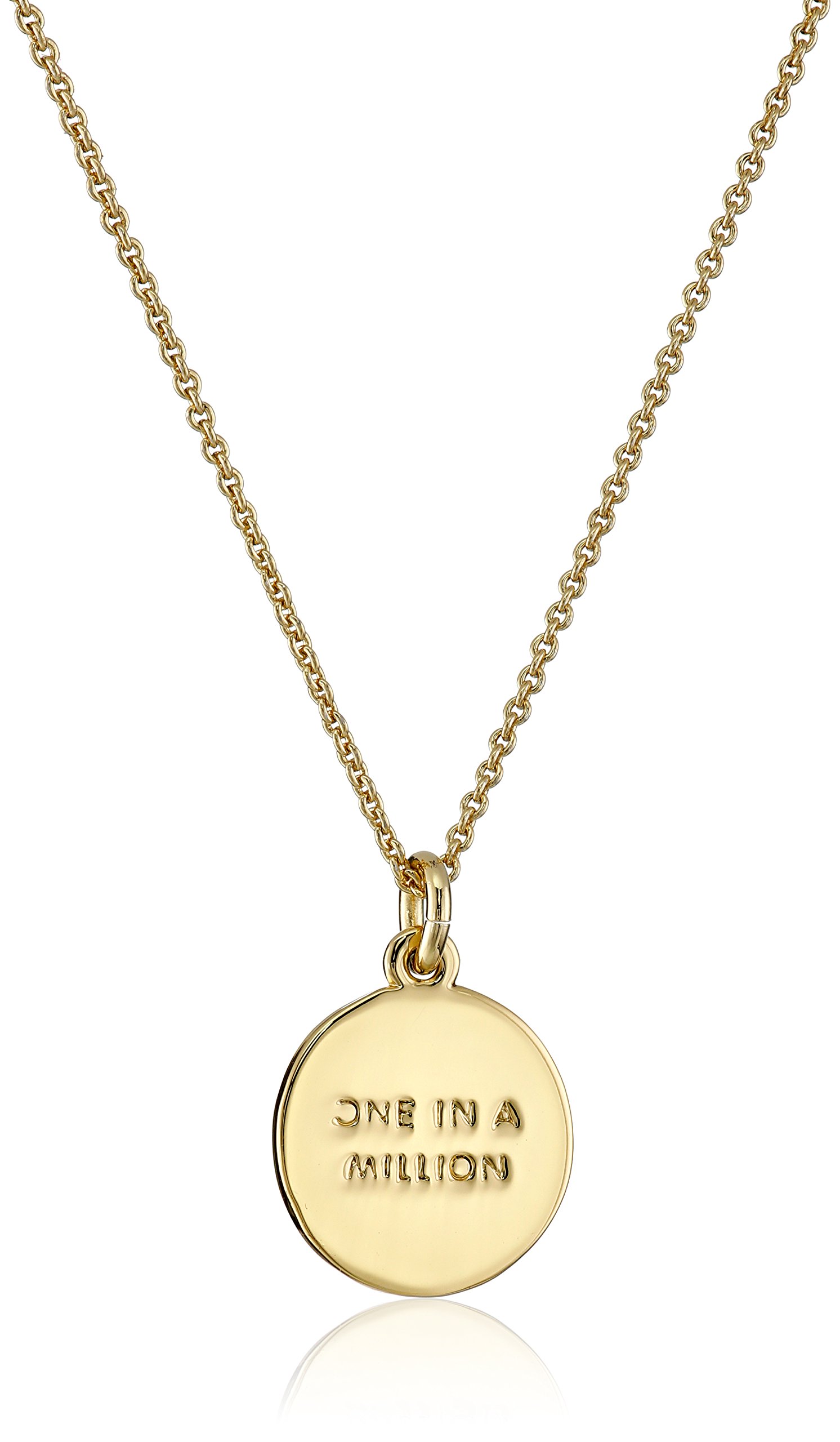 kate spade new york Gold-Tone Alphabet Pendant Necklace, 18