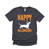 Happy Halloweenie Dachshund Lover Spooky Season Halloween Tshirt