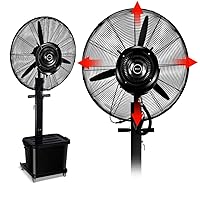 Fans,Floor Fans,For Home, Pedestal Fanfeatures Oscillating Movement and Adjustable Height