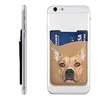 Pit Bull Terrier Leather Mobile Phone Wallet Cute Card Holder Credit Card Holder Id Protective Cover Mobile Phone Back Pocket