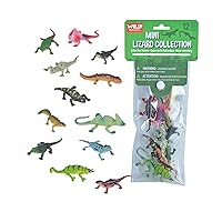 Mini Lizard Polybag, Kids Gifts, Educational Toys, Reusable Bag, 12Piece, Medium