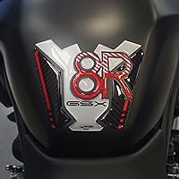 labelbike - 3D Tank Pad Gel Resin Sticker for Motorcycle Tank Pad Decoration and Protection Compatible with Suzuki GSX-8R