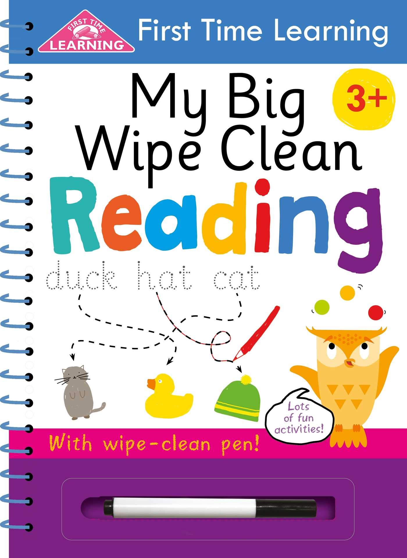First Time Learning: My Big Wipe Clean Reading: Wipe-Clean Workbook