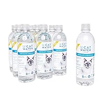 by VETWATER | ph-Balanced and Mineral-Free Cat Water | Clinically Proven Urinary Formula | Helps Prevent Cat Urinary Issues, FLUTD| 16.9 oz, 12-Pack