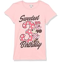 Disney Little, Big Minnie Mouse Sweet 3rd Birthday Girls Short Sleeve Tee Shirt