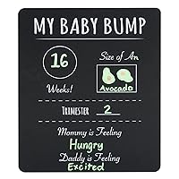 Pregnancy Timeline Chalkboard Sign/My Baby Bump Infant Milestone Photo Prop Board / 10