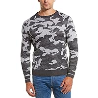 Men's Long Sleeve Cashmere Wool Crew Neck Pullover Sweater