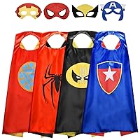 Toys for 3-10 Year Old Boys, Superhero Capes for Kids 3-10 Year Old Boy Gifts Boys Cartoon Dress up Costumes Party Supplies Easter Gifts Present Chistmas Stocking Stuffers
