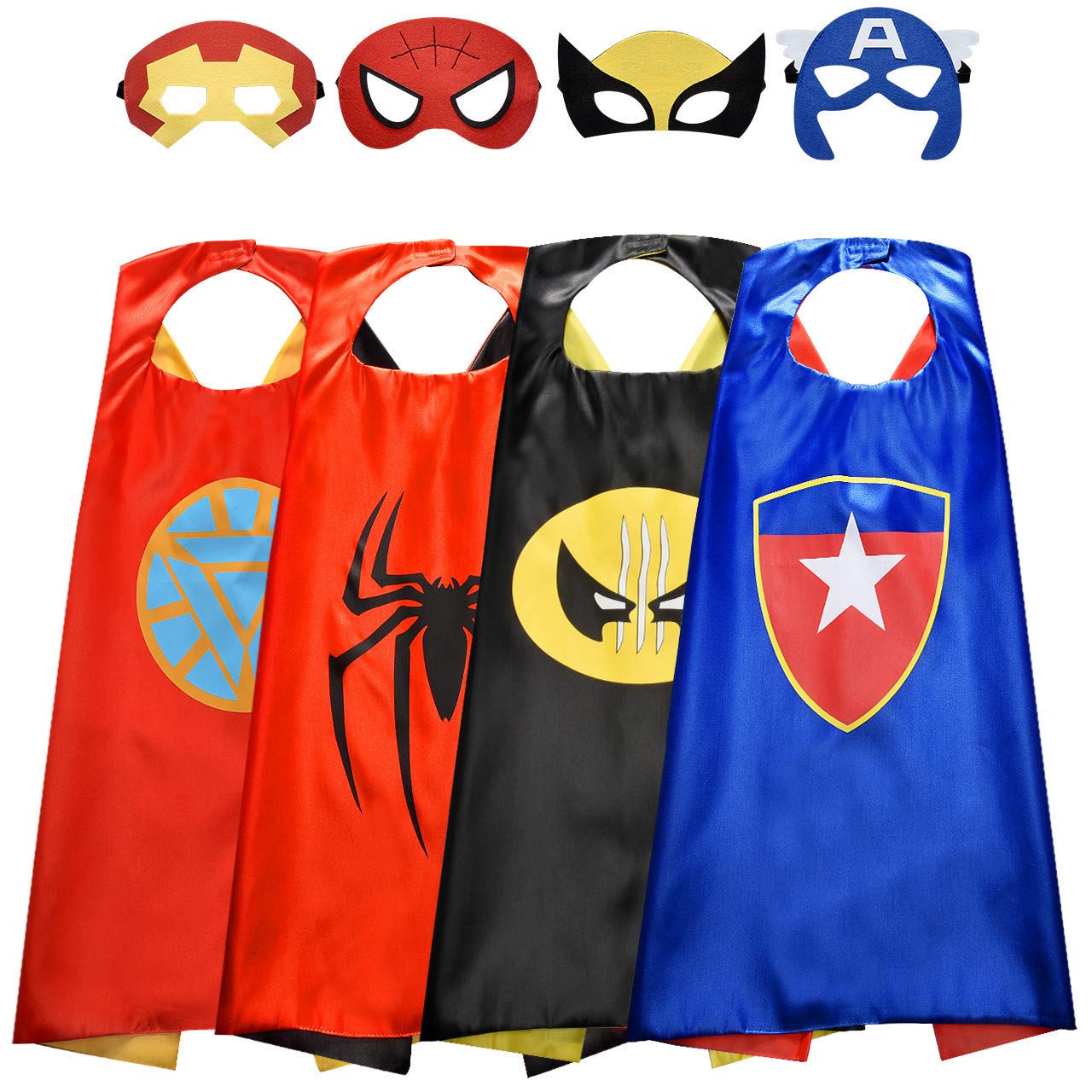 Roko Toys for 3-10 Year Old Boys, Superhero Capes for Kids 3-10 Year Old Boy Gifts Boys Cartoon Dress up Costumes Party Supplies Easter Gifts Kids Capes Superhero Capes