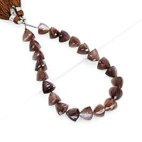 Natural Stone Loose Beads for Jewelry Making Design Handmade Real Gemstone Faceted Beads Wholesale Gemstones Bead Irregular Shape 1 Strand (Chocolate Moonstone A2)