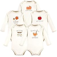 Touched by Nature baby-girls Organic Cotton Long-sleeve Bodysuits