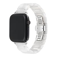 Ted Baker White Ceramic Strap Silver Buckle for Apple Watch® (Model: BKS42S430B0)