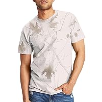 Mens Camo T-Shirt Retro Printed Graphic Tees Loose Short Sleeve Casual Round Neck Shirt for Men Outdoor Sport Tee